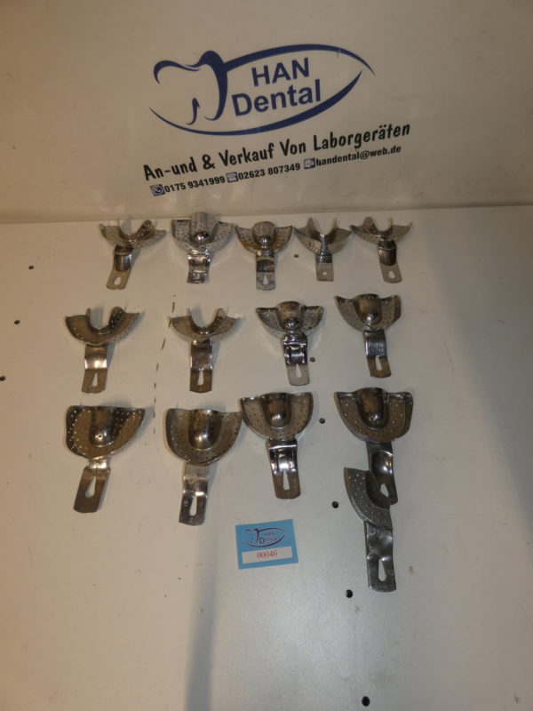 Rim-Lock perforierte Abdrucklöffel 14 Stück Dental 00046