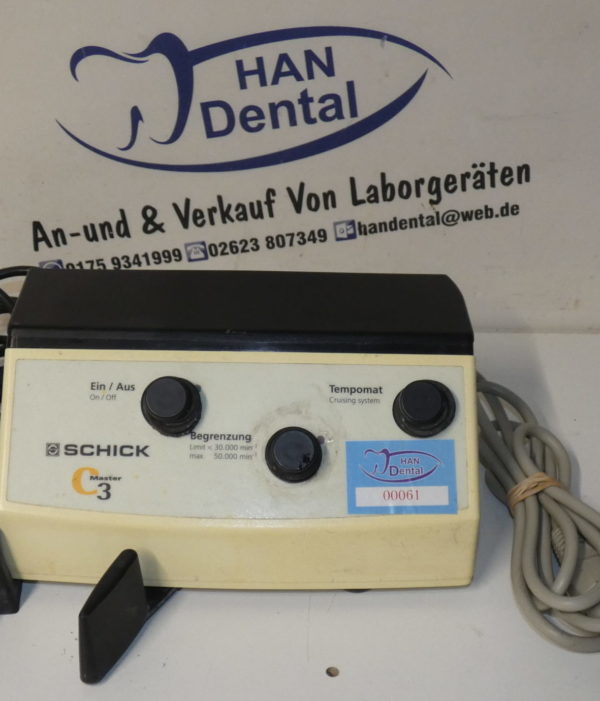 Schick C3 Master SF Fußanlasser  Technikmaschine Dental 00061