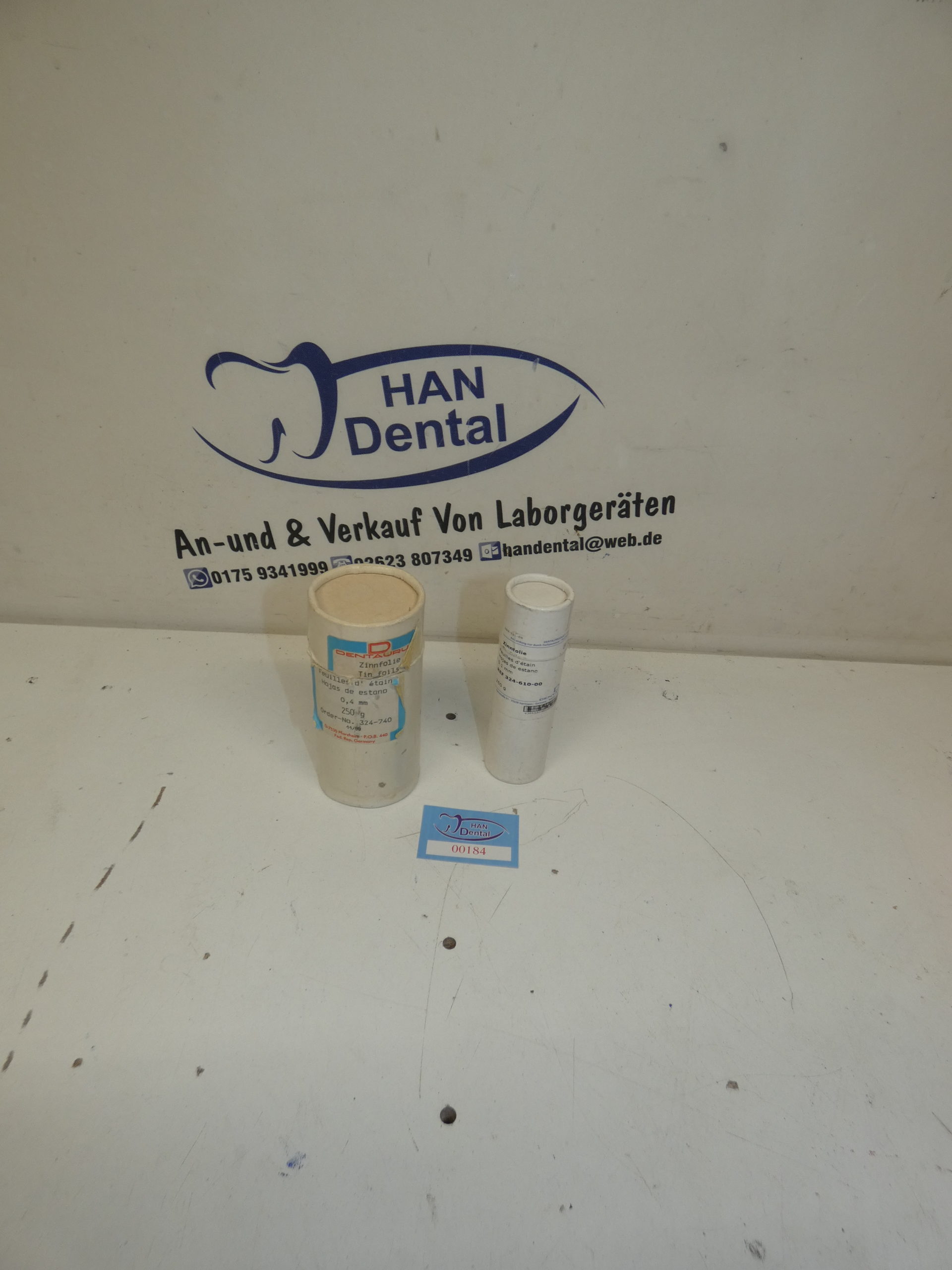 Dentaurum Zinnfolie Restposten Zahntechnik Dental 00184