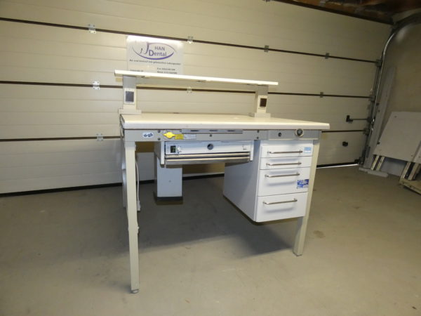 Kavo Doppelarbeitstisch 2er Arbeitstisch Insel und Ablage inkl. Absauganlage 000934