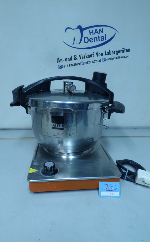 Leleux Drucktopf Polymerisationsgerät 4,5 Liter inkl. Heizplatte 0001167