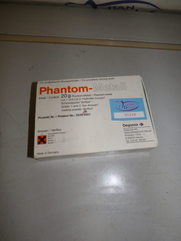 Degussa Phantom-Metall für Prothetische Übungsarbeiten 01518