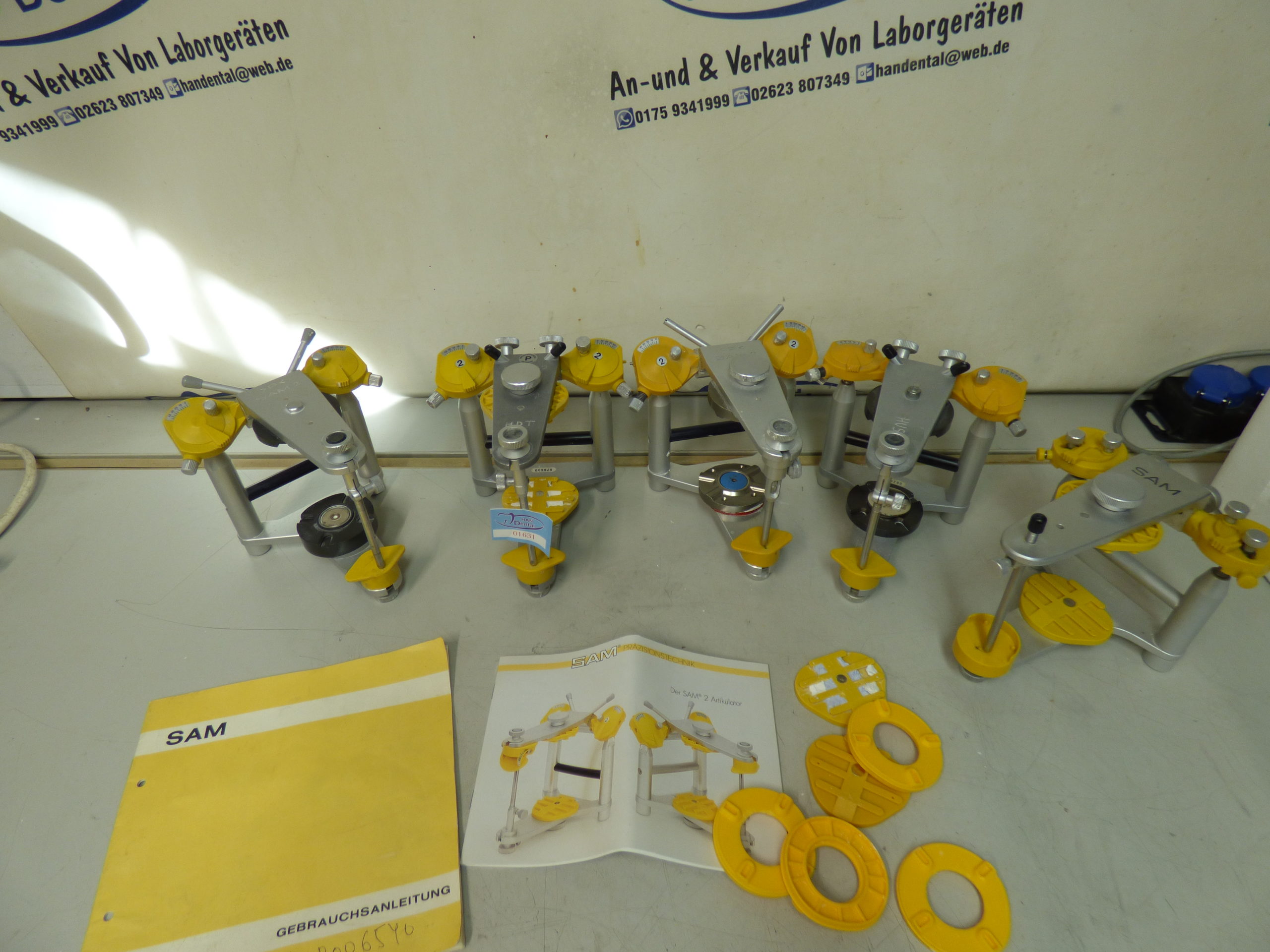 SAM 2 Artikulator Dental Zahntechnik 5 Stk. Artikulator 01631