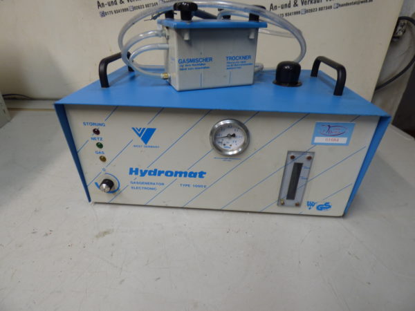 Hydromat Lötgerät Typ 1000E Gassgenerator Wasserstofflötgerät defekt 01684