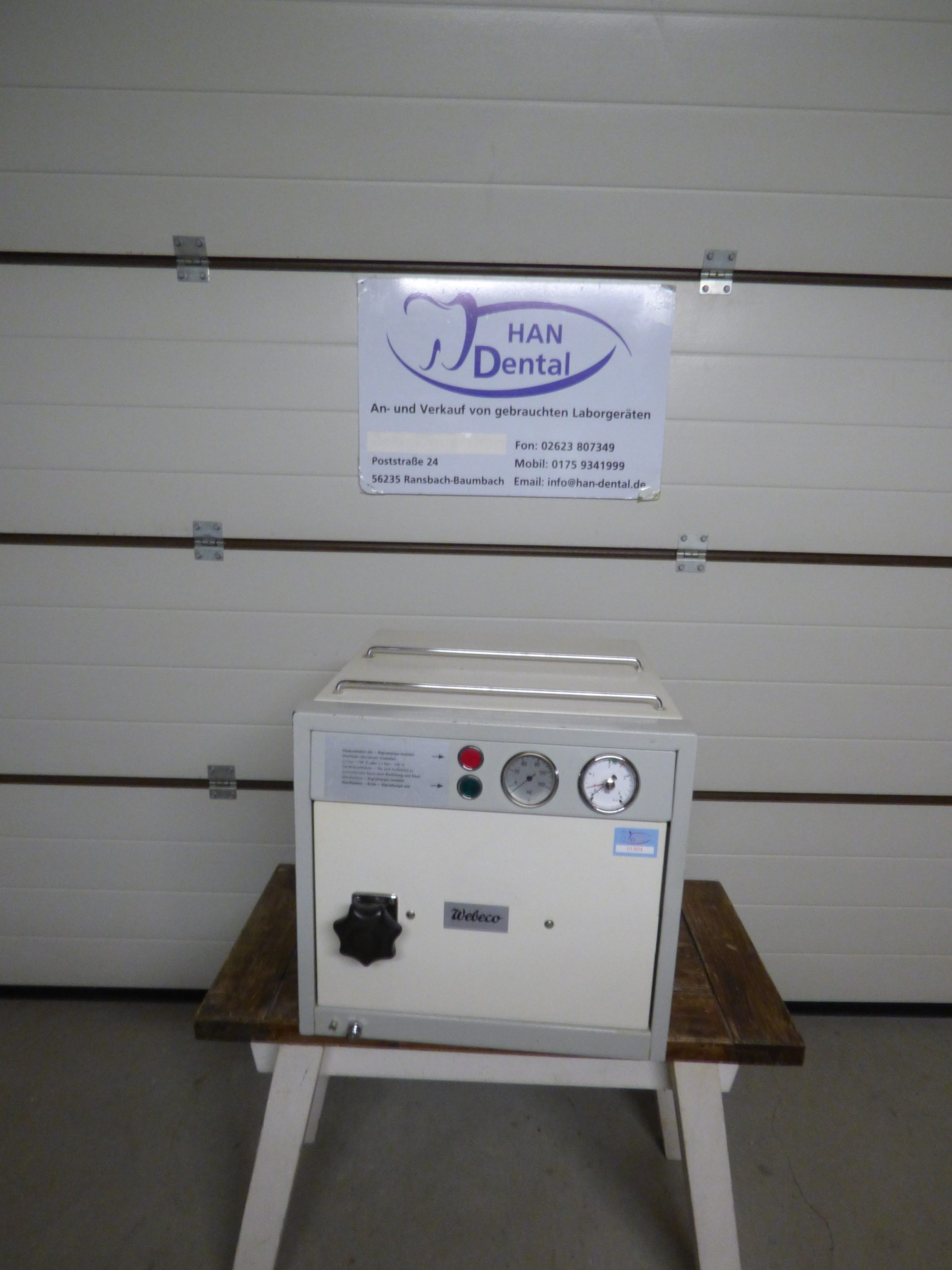 WEBECO Dental Zahntechnik Dampfsterilisator 01804