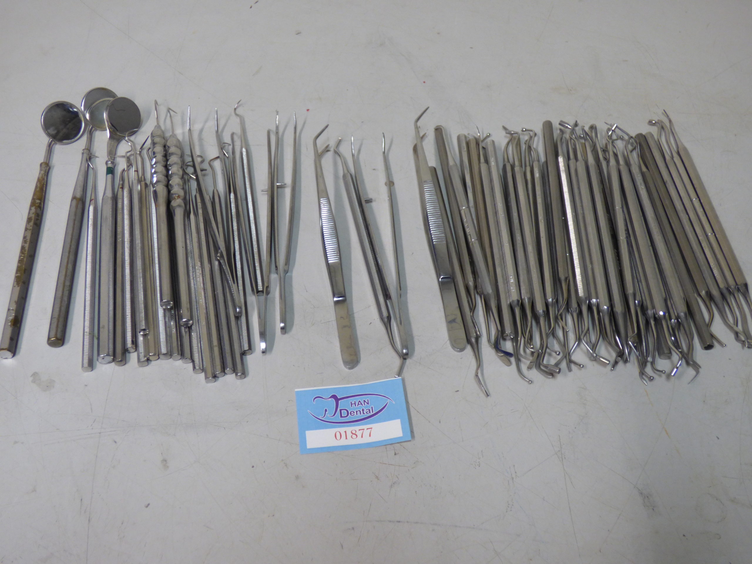 Grundbesteck Spiegel Sonde Pinzette Restposten Dental 01876