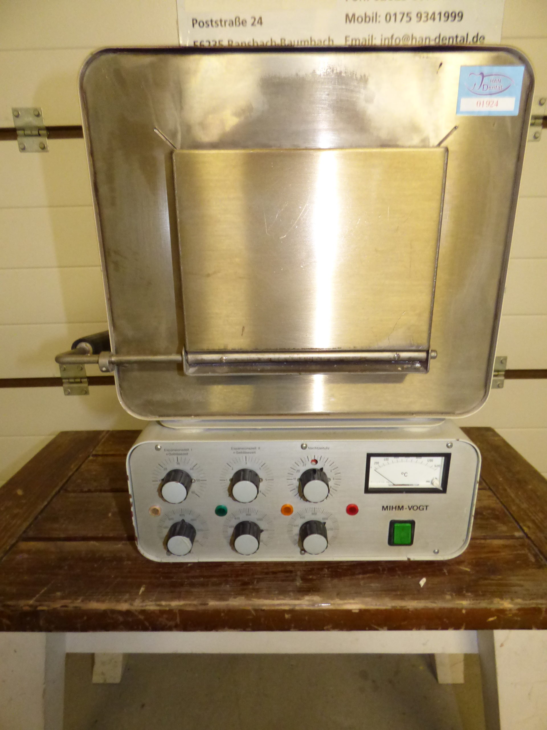 Mihm Vogt KMP 3 Vorwärmofen Dental Zahntechnik 01924