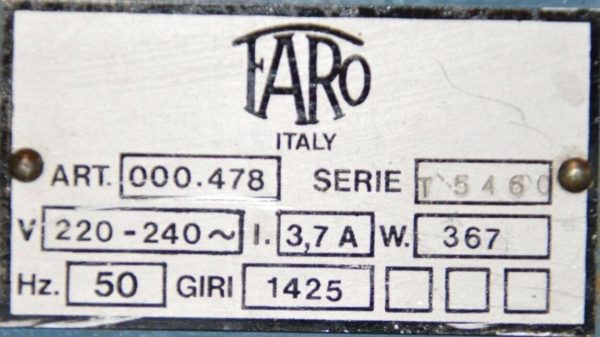 Gipstrimmer, FARO Italy, Trimmer, Dental mit Diamantscheibe #0124 – Bild 3