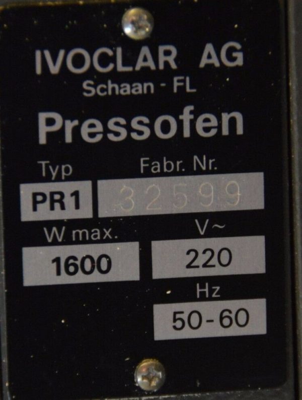 Keramik-Pressofen EP 500 IPS Empress von Ivoclar mit Pumpe 0287 – Bild 5