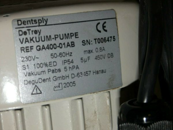 DeTrey Denstply Kolben Vakuumpumpe Dental GA400-01AB 1555 – Bild 5