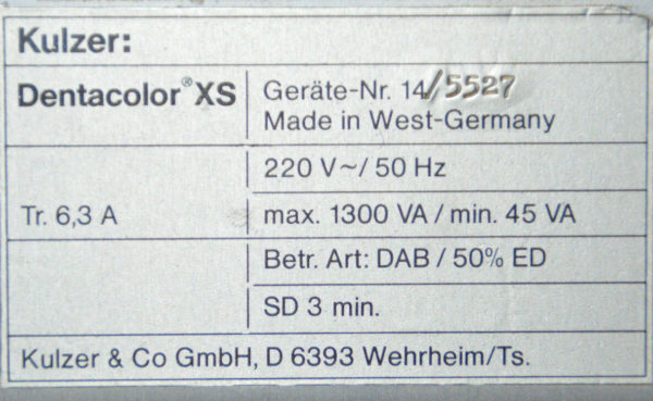 Lichthärtegerät, KULZER XS, Nr. 14 #0400 – Bild 4