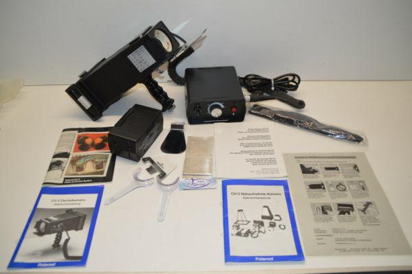 Polaroid CU-5 Dentalkamera sehr viel Zubehör + Koffer 0895