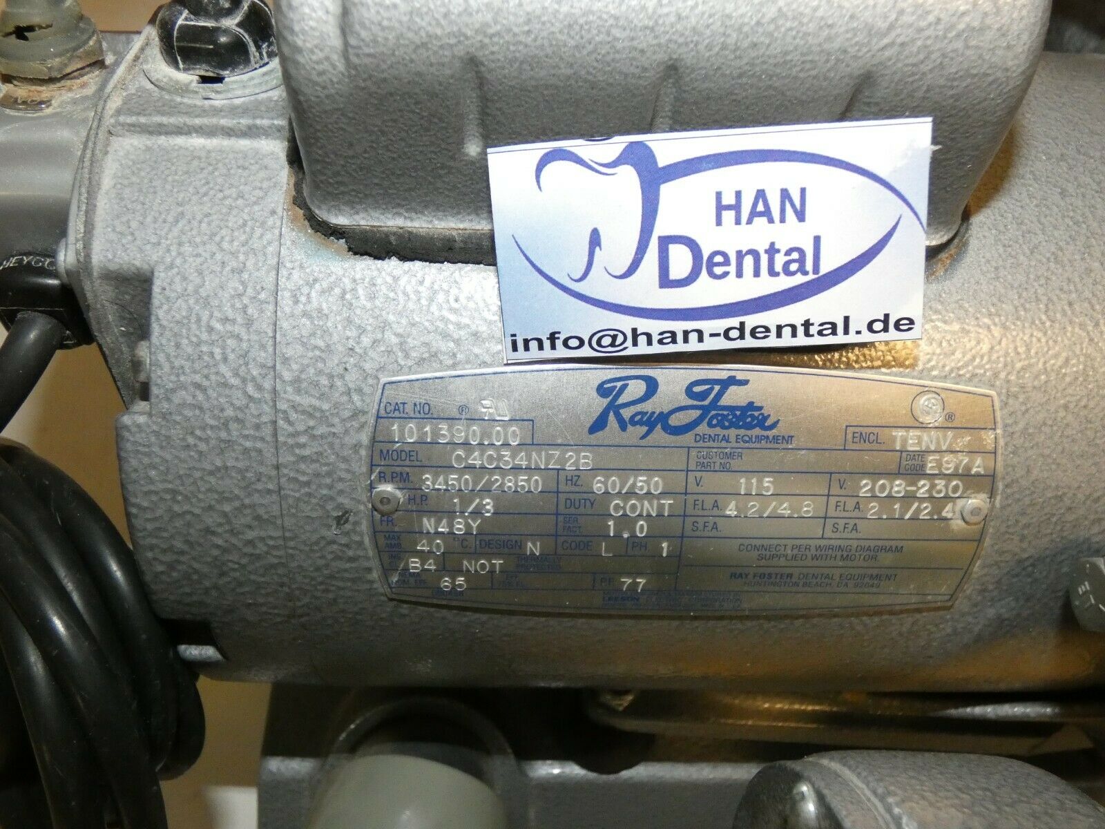 Ray Foster Dental Schleifgerät Schnellschleifer mit Absaug 1606 – Bild 8