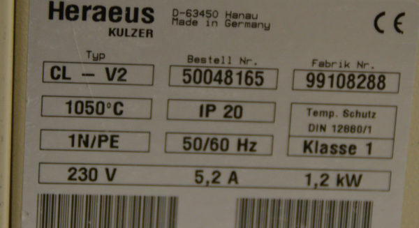 Heraeus Vorwärmofen Combilabor Mit Neuer Heizspirale 0864 – Bild 6