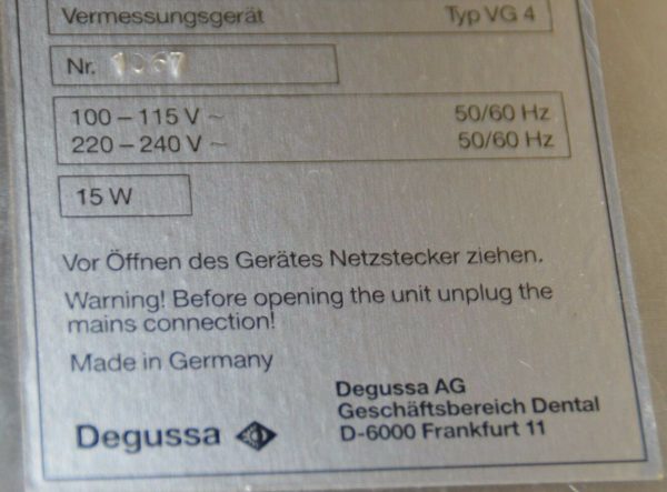 Vermessungsgerät DEGUSSA Äquator, Typ: VG 4 #0481 – Bild 4