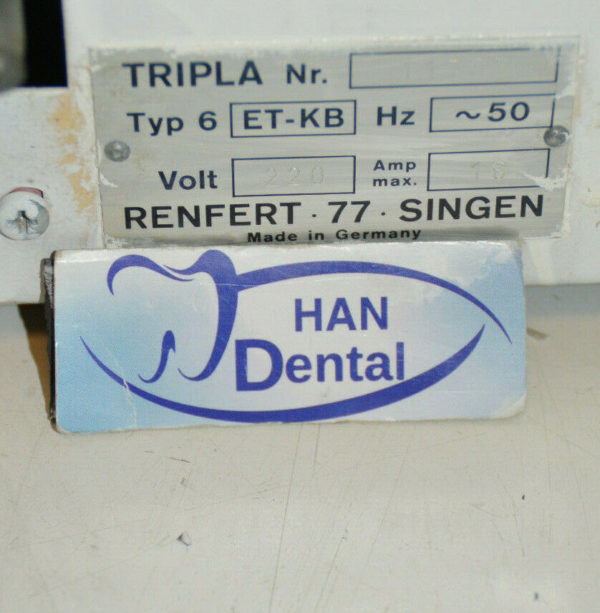 Punktschweiß- u. Lötgerät Renfert Tripla Typ 6 ET-KB 1364 – Bild 6