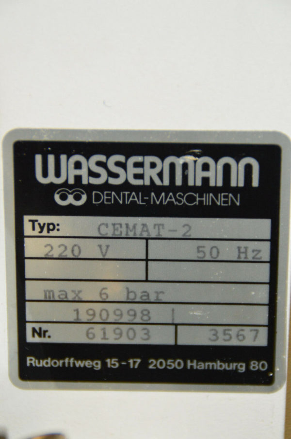 Wassermann Cemat 2-Kammer-Sandstrahler Typ: Cemat 2 #0056 – Bild 6